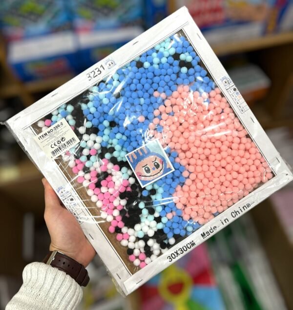 5787387424441830866 لوحة الرسم بالخرز الماسي للأطفال (Diamond Painting) - مقاس كبير 30×30 سم