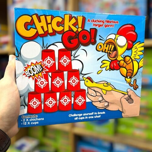 لعبة التصويب والمرح (Chick! Go) - تحدي إسقاط الأكواب