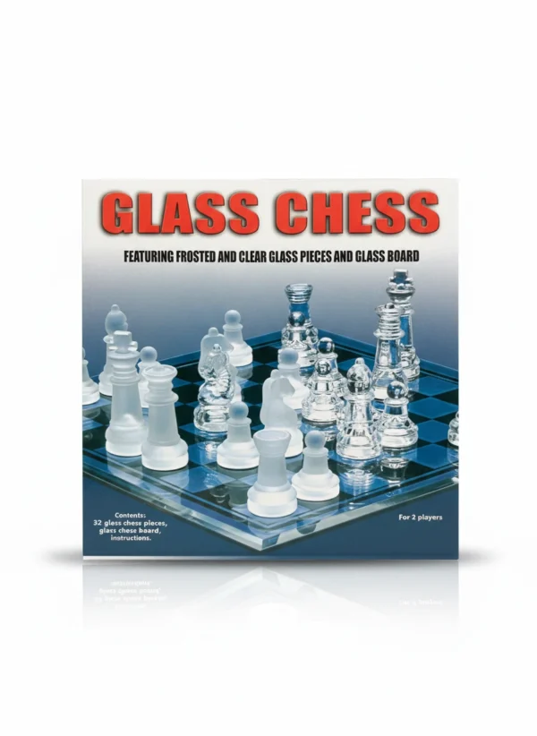 شطرنج زجاج حجم وسط